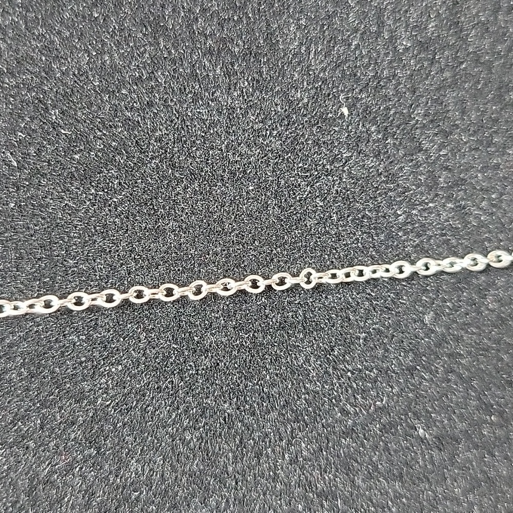 Silver Necklace With Yellow Heart Pendant - Picture 3 of 5